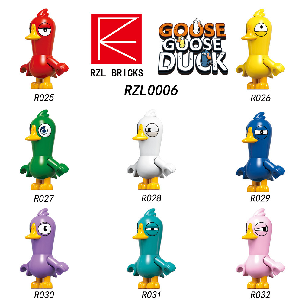 RZL0006 Game Series Character Goose Goose Duck MiniFigs Juguetes Gift Building Blocks Children Educational Kids Toys