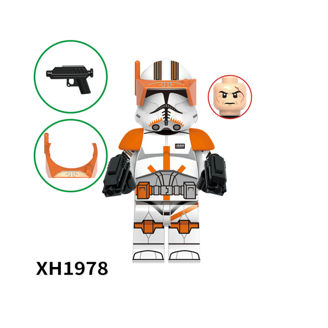 X0345 Star Wars Commander Doom Cody Anaxes Doom ARC Trooper Minifigs Juguetes Children Gift Plastic Building Block Bricks Kids Toys