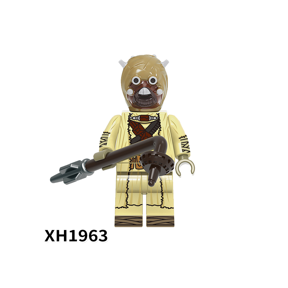 X0343 Star Wars Boba Fett Din Djarin Koska Reeves Cara Dune Minifigs Juguetes Building Blocks Educational Kids Toys