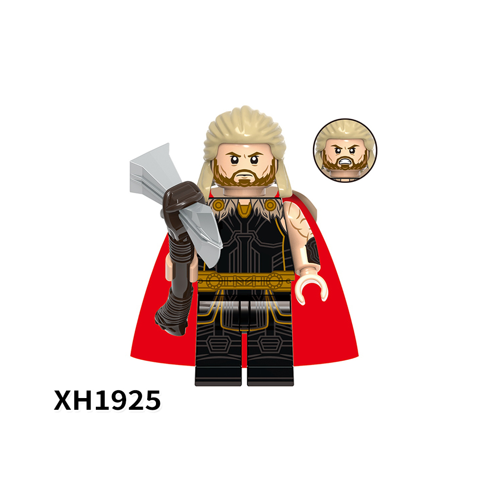 X0339 Marvel Comics Superhero Character  Mighty  Ravager Thor Gorr Star-Lord Korg Valkyrie Juguetes Plastic Building Block Set Children Toys