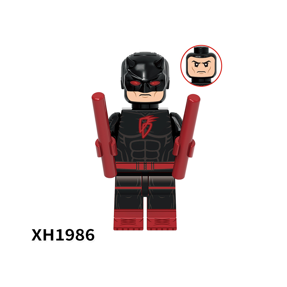 X0346 Marvel Comics Superhero Character Daredevil Flying Blind Minifigs Juguetes Plastic Building Block Set Children Toys