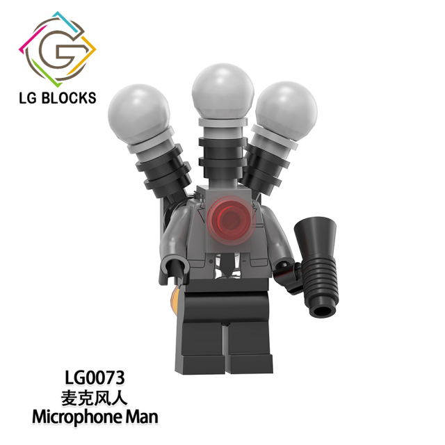 LG1011 Titan Traffic Light Man Microphone Man Boombox Woman Skibidi Toilet  Animation Movies TV Games Cartoon Figures Gifts Puzzle Building Block Sets Educational Anime Kids Mini Toys