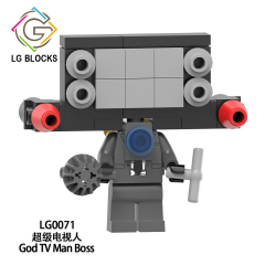 LG1010 Skibidi Toilet Game Upgraded Titan Camera Man Female Person Mechanical God Man Boss Boombox Man Plastic Educational Figures Building Blocks Kids Mini Toys