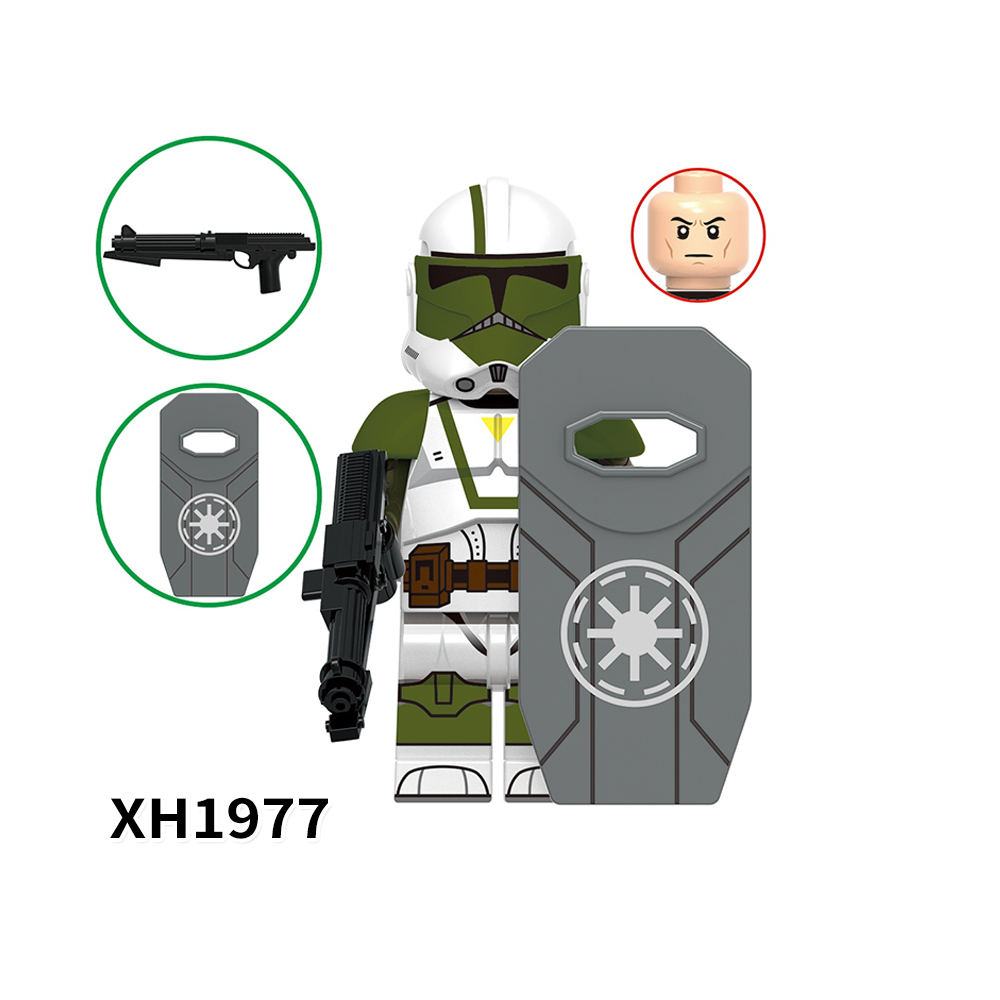 X0345 Star Wars Commander Doom Cody Anaxes Doom ARC Trooper Minifigs Juguetes Children Gift Plastic Building Block Bricks Kids Toys