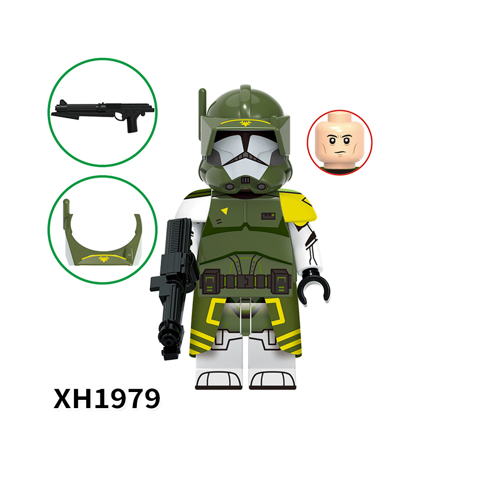 X0345 Star Wars Commander Doom Cody Anaxes Doom ARC Trooper Minifigs Juguetes Children Gift Plastic Building Block Bricks Kids Toys
