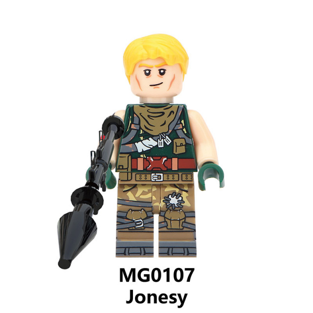 MG9003 Fortnite Game Jonesy Skull Trooper Female Explorer Spedial Soldiers Male Explorer Ninja Mini Figures Educational Assemble Building Blocks Kids Gift Toys