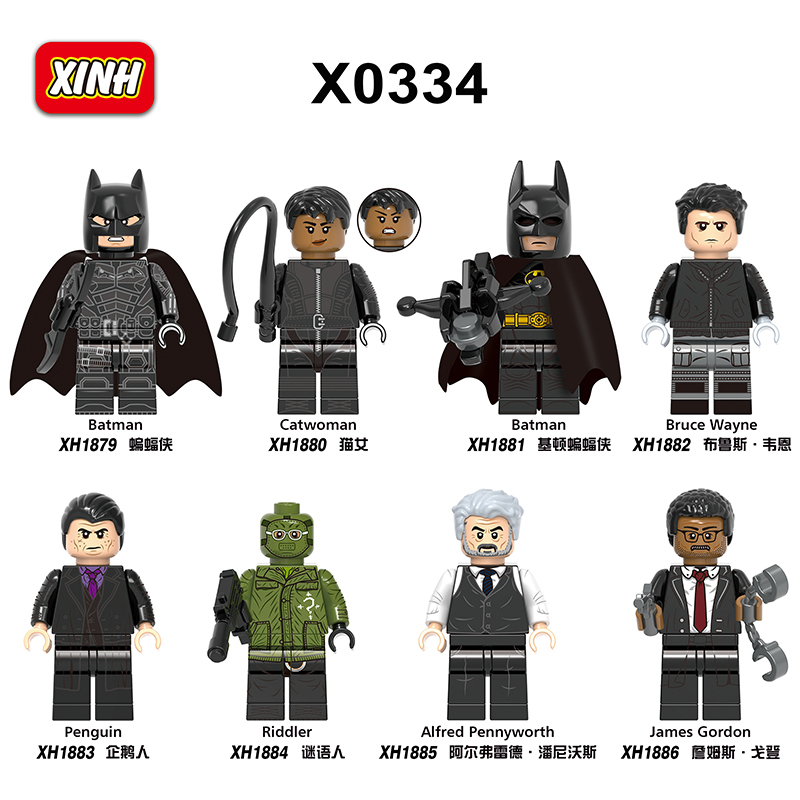 X0334  Movie DC Comic SuperHero Batman Catwoman  Juguetes Minifigs Building Blocks Sets Educational  Kids Toys