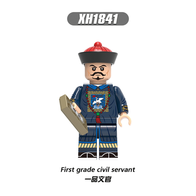X0329 Military Soldier Beiyang Fleet Green Camp Soldiers Gift  Action Minifigs Building Blocks Kid Toys