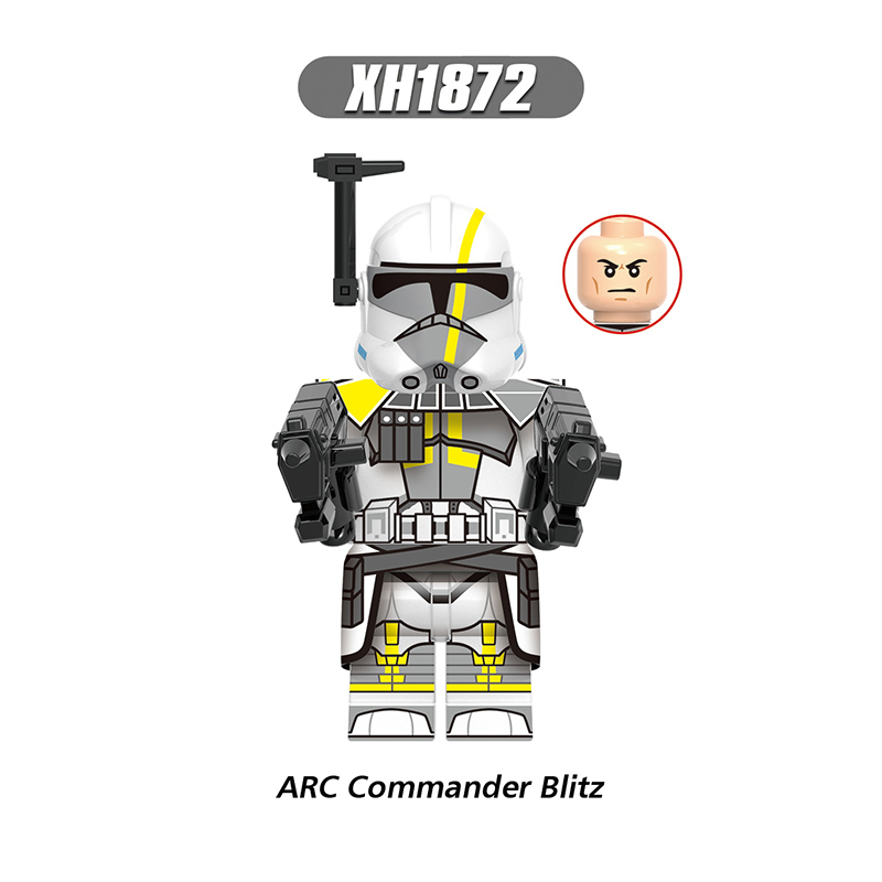 X0333 Star Wars ARC Commander Colt Blitz Havoc Clone Trooper Minifigs Juguetes  Plastic Building Block Bricks Kids Toys