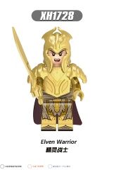 X0314  Medieval Military Lord Of The Rings Series Elven Warrior Guard Archer Action Minifigs Building Blocks Education  Kid Toys