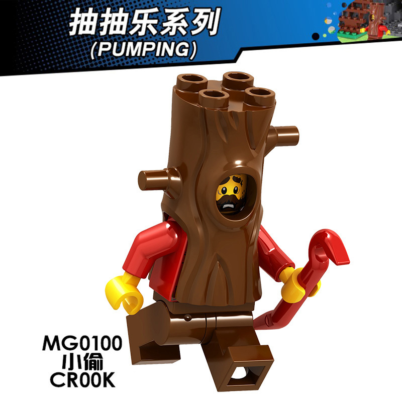 MG9001 Horror Series Vampire Leicester Cupid Freakazoid Little Devil Crook Movie Character Mini Figures Educational Building Blocks for Children Gift Toys