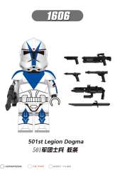 X0300 Star Wars 212th 327th Attack Battalion Trooper  Commander Minifigs Juguetes Plastic Building Block Bricks Kids Toys