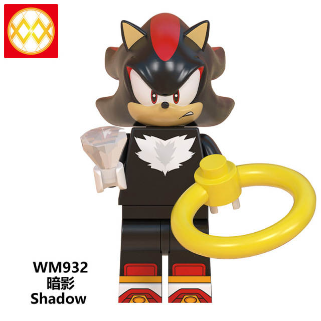 WM6086 Sonic The Hedgehog shadow knuckles minifigures juguetes mini toys building blocks sets Toys for kids