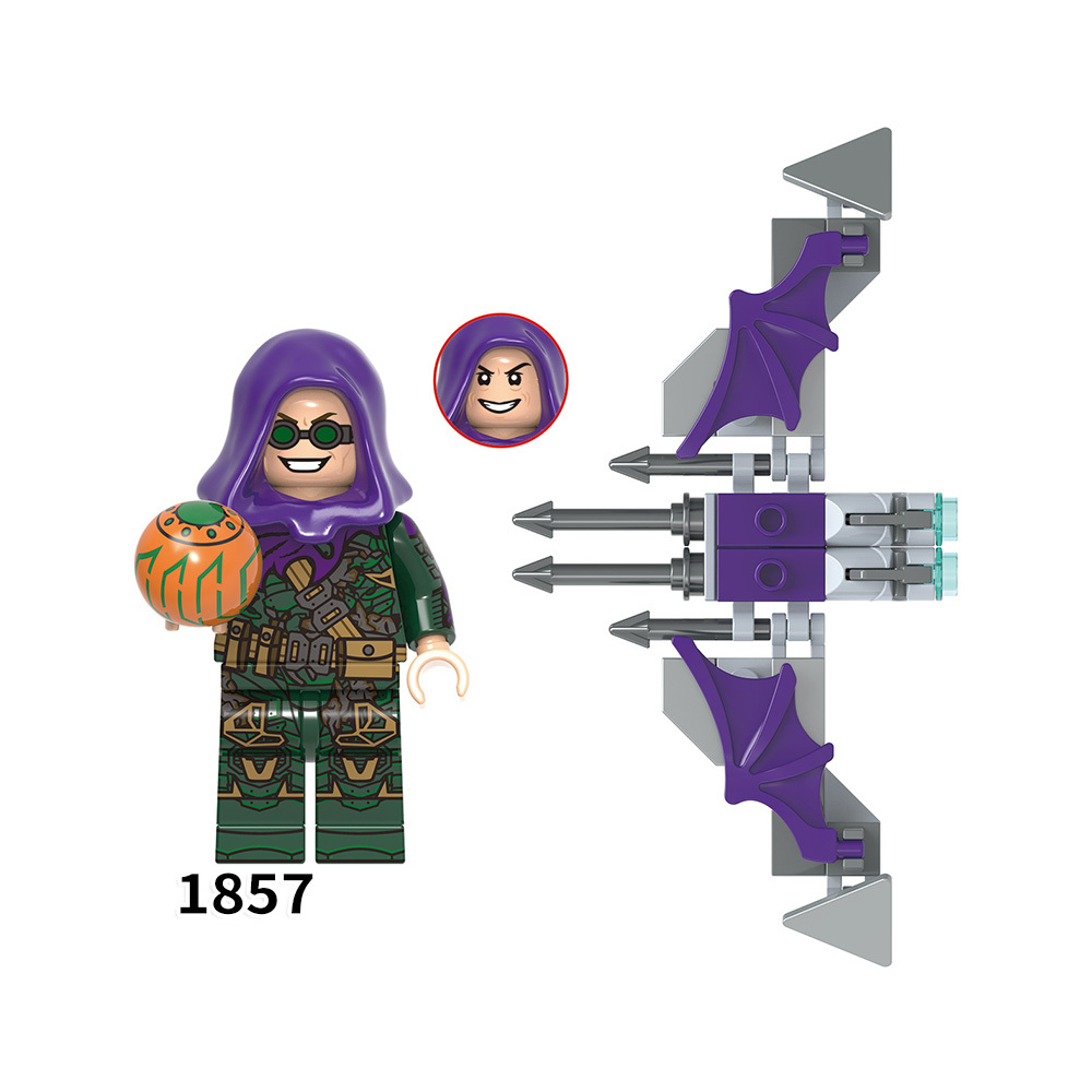 X0331 Marvel Comics Superhero Character Spider Man Green Goblin Juguetes Plastic Building Block Set Children Toys