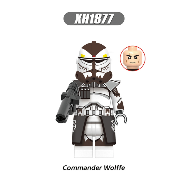 X0333 Star Wars ARC Commander Colt Blitz Havoc Clone Trooper Minifigs Juguetes  Plastic Building Block Bricks Kids Toys