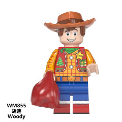 WM6077 Toy Story Christmas Buzz lightyear Woody Jessie Alien Ducky duke caboom minifigures juguetes mini toys building blocks sets Toys for kids