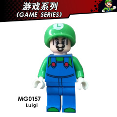 MG0157 Japanese Game Series Character Luigi Mario Bros. Minifigures Educational Assemble Model Building Blocks for Kids Gift Toys