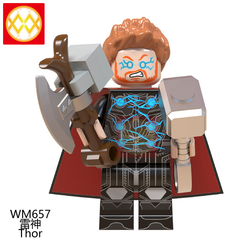 WM6056 DC Marvel superhero Avengers Thor Iron Man Rocket Raccoon War machine black Widow mini figures juguetes mini toys building blocks sets Toys for kids