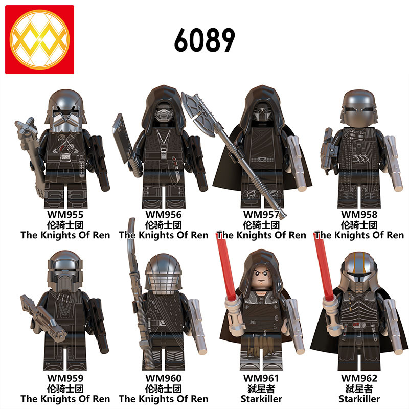 WM6089 Star wars Sith trooper Knights of ren starkiller mini figures juguetes mini toys building blocks sets Toys for kids