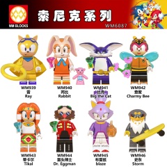 WM6087 Sonic The Hedgehog shadow knuckles minifigures juguetes mini toys building blocks sets Toys for kids