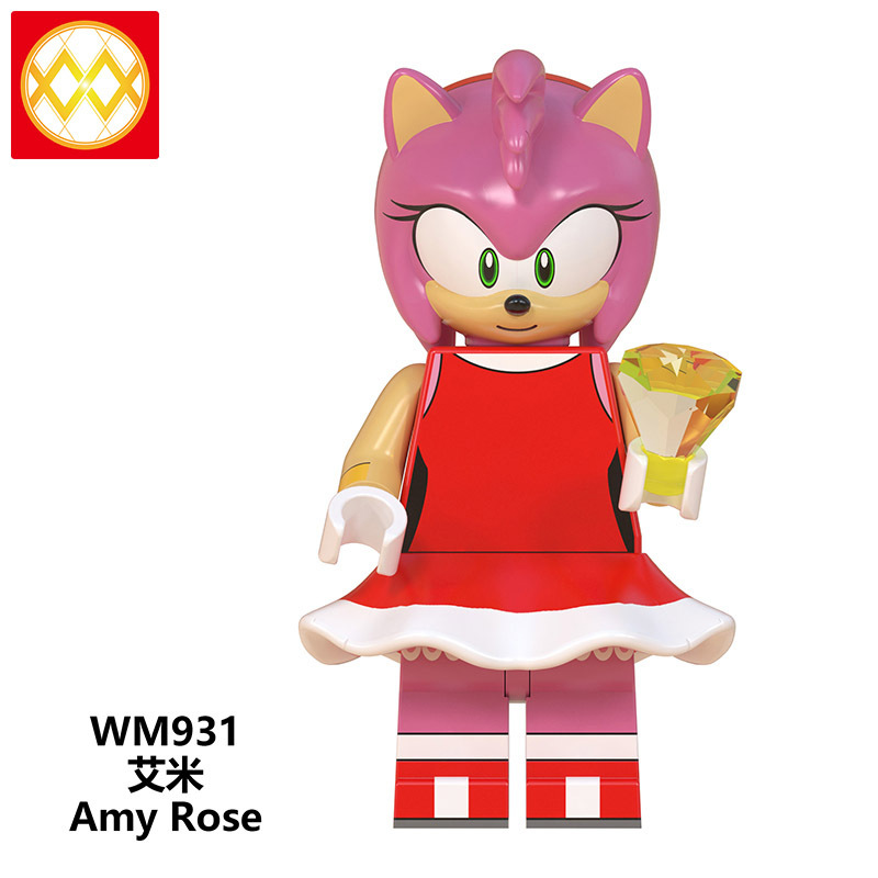 WM6086 Sonic The Hedgehog shadow knuckles minifigures juguetes mini toys building blocks sets Toys for kids