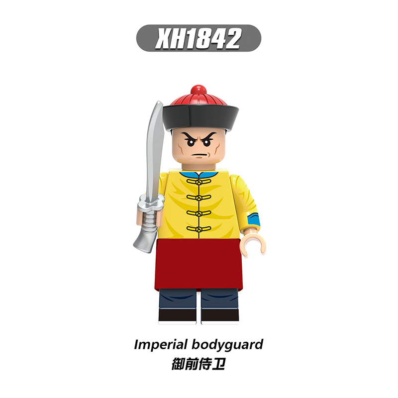 X0329 Military Soldier Beiyang Fleet Green Camp Soldiers Gift  Action Minifigs Building Blocks Kid Toys