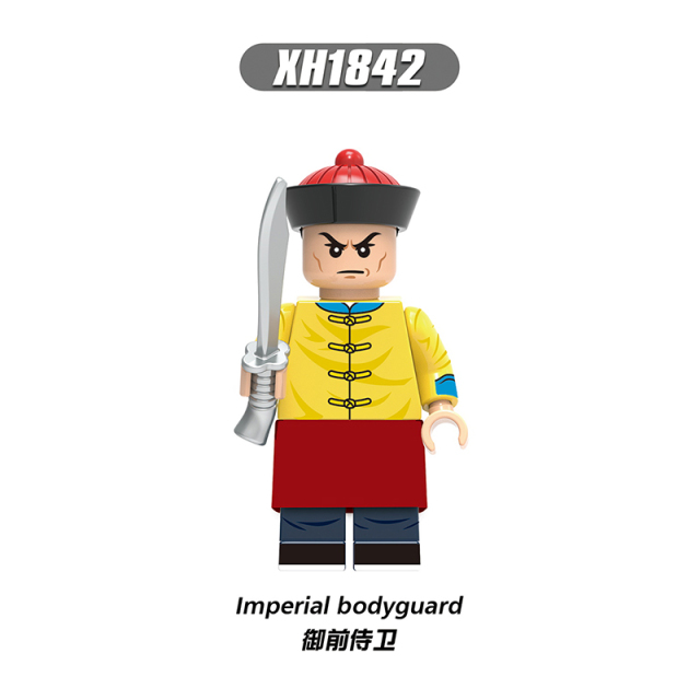 X0329 Military Soldier Beiyang Fleet Green Camp Soldiers Gift  Action Minifigs Building Blocks Kid Toys
