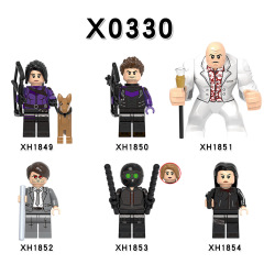 X0330 Marvel Comics Superhero Character Hawkeye Echo Yelena Belova Juguetes Plastic Building Block Set Children Toys