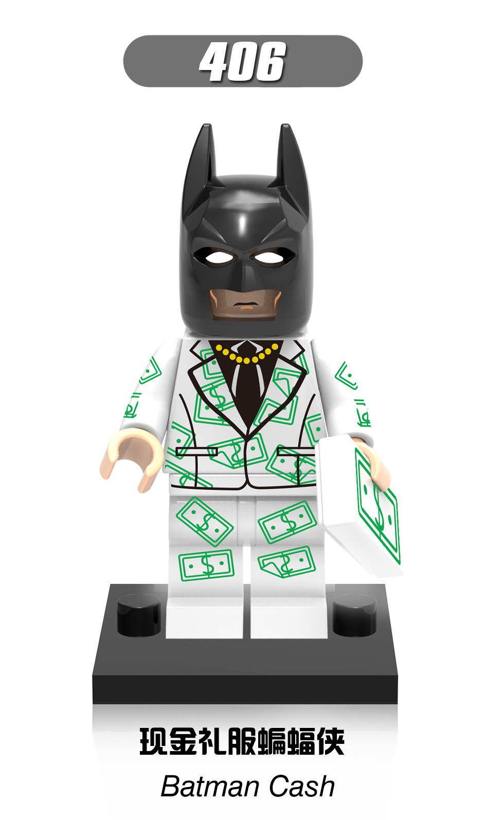 X0133  Movie DC Comic SuperHero Batman Leopard Dress Juguetes Minifigs Building Blocks Sets Educational  Kids Toys