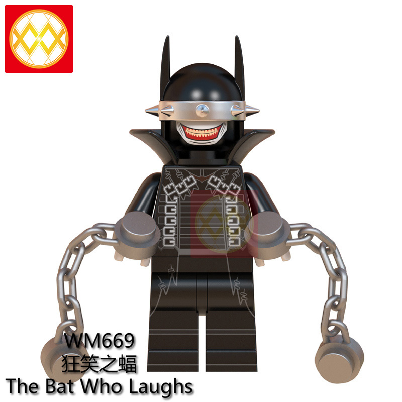 WM6057 DC Marvel superhero Bat man red death the merciless the drowned murder machine the bat who laughs mini figures juguetes mini toys building blocks sets Toys for kids