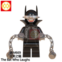WM6057 DC Marvel superhero Bat man red death the merciless the drowned murder machine the bat who laughs mini figures juguetes mini toys building blocks sets Toys for kids
