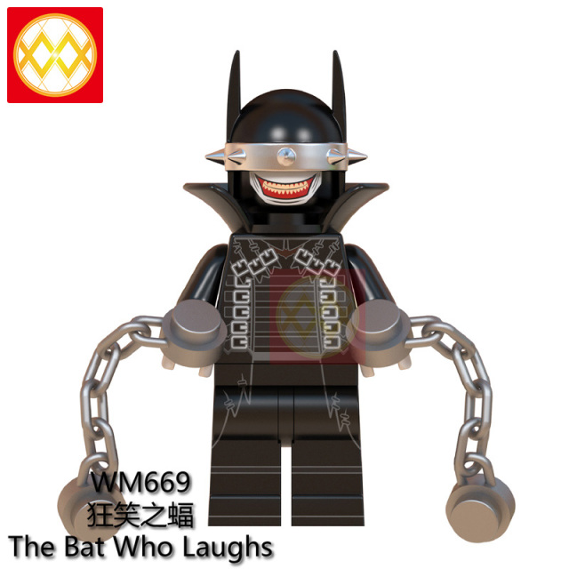 WM6057 DC Marvel superhero Bat man red death the merciless the drowned murder machine the bat who laughs mini figures juguetes mini toys building blocks sets Toys for kids