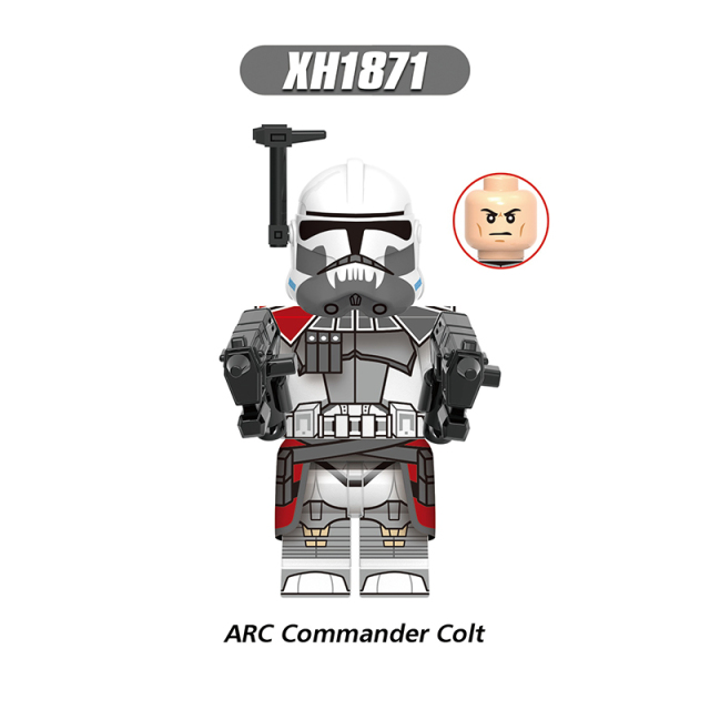 X0333 Star Wars ARC Commander Colt Blitz Havoc Clone Trooper Minifigs Juguetes  Plastic Building Block Bricks Kids Toys