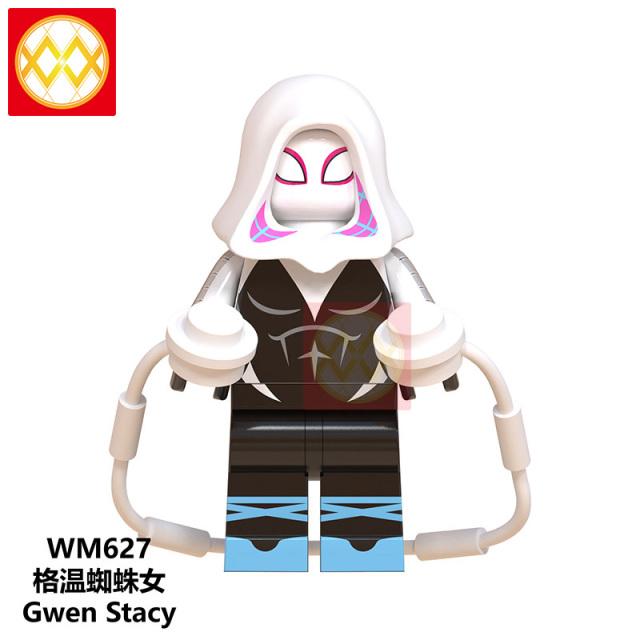 WM6052 DC superhero Spider man miles Gwen Prowler Green goblin mini figures juguetes mini toys building blocks sets Toys for kids