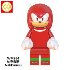 WM6086 Sonic The Hedgehog shadow knuckles minifigures juguetes mini toys building blocks sets Toys for kids