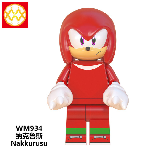 WM6086 Sonic The Hedgehog shadow knuckles minifigures juguetes mini toys building blocks sets Toys for kids