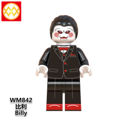 WM6075 Horror series Halloween Michaelmyers Scream killer Billy Jason Freddy mini figures juguetes mini toys building blocks sets Toys for kids
