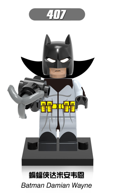 X0133  Movie DC Comic SuperHero Batman Leopard Dress Juguetes Minifigs Building Blocks Sets Educational  Kids Toys