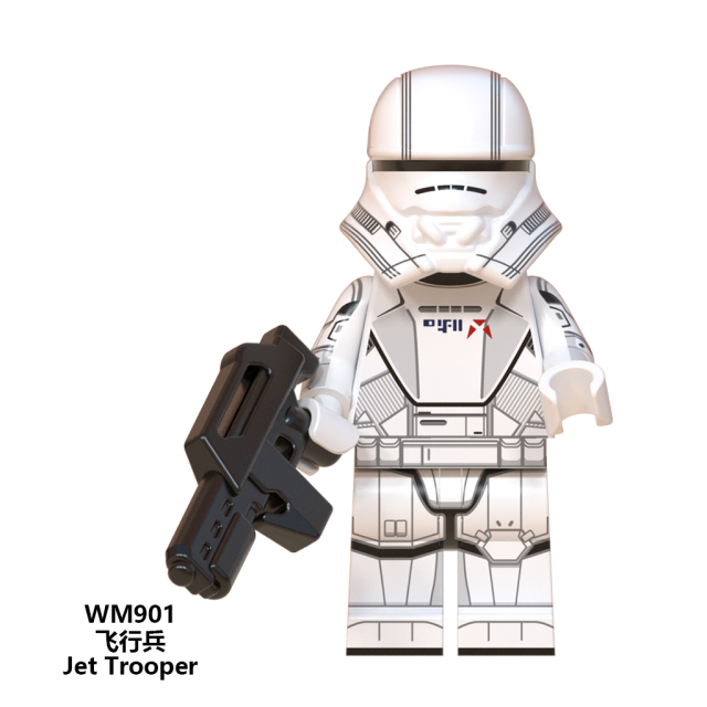 WM6082 Star wars Sith trooper Mandalorian Jannah poe dameron mini figures juguetes mini toys building blocks sets Toys for kids
