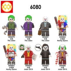 WM6080 DC superhero Joker 2019 Harley quinn mini figures juguetes mini toys building blocks sets Toys for kids