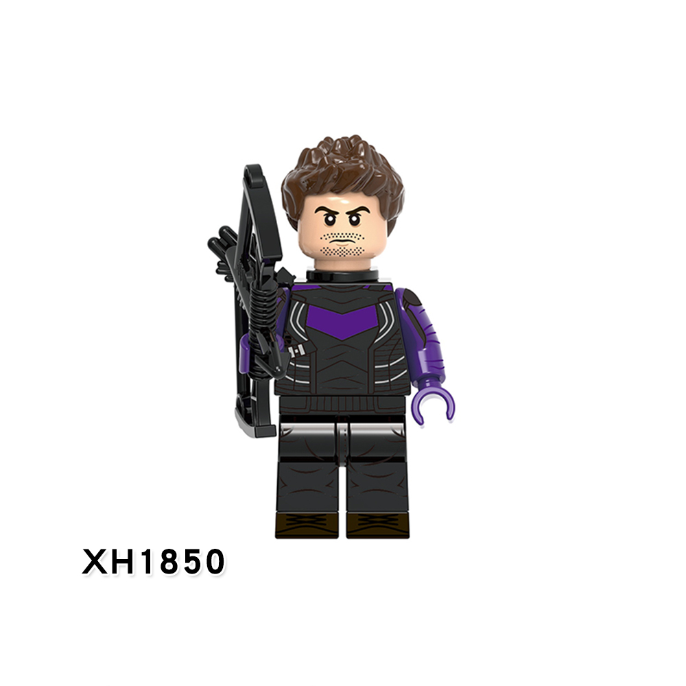 X0330 Marvel Comics Superhero Character Hawkeye Echo Yelena Belova Juguetes Plastic Building Block Set Children Toys