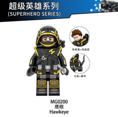 MG0200 Minifigures Hawkeye Clinton Francis Barton World's Best Sniper Marvel Super Hero Educational Building Blocks Children Gift