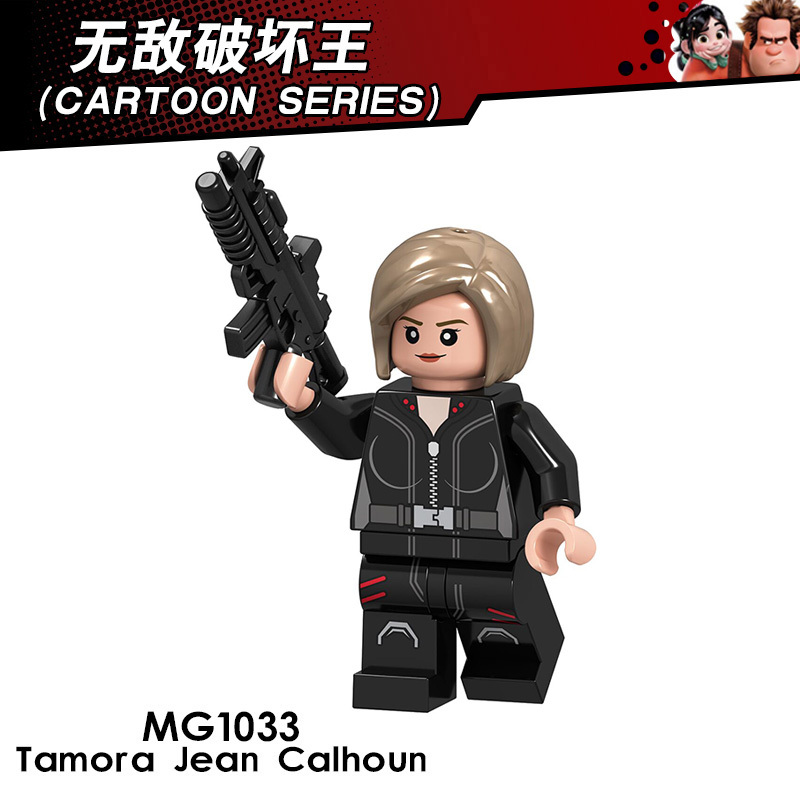 MG9007 Cartoon Series Wreck-It Ralph Fix-It Felix Tamora Jean Calhoun Vanellope von Schweetz Figures European and American Films Building Blocks Kids Gift Toys