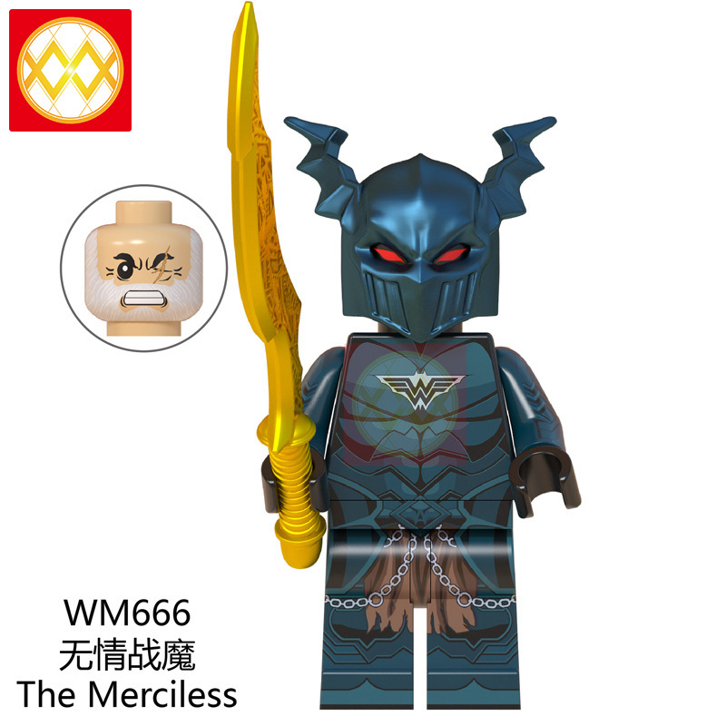 WM6057 DC Marvel superhero Bat man red death the merciless the drowned murder machine the bat who laughs mini figures juguetes mini toys building blocks sets Toys for kids