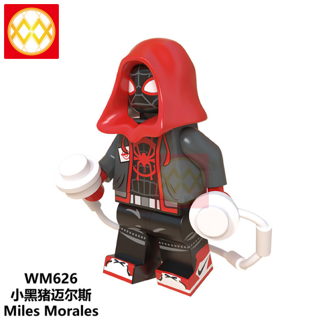 WM6052 DC superhero Spider man miles Gwen Prowler Green goblin mini figures juguetes mini toys building blocks sets Toys for kids