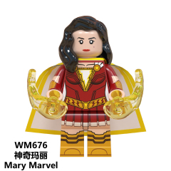 WM6058 DC Marvel superhero Shazam Billy Mary Pedro mini figures juguetes mini toys building blocks sets Toys for kids