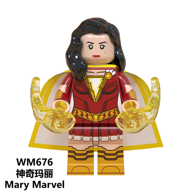 WM6058 DC Marvel superhero Shazam Billy Mary Pedro mini figures juguetes mini toys building blocks sets Toys for kids