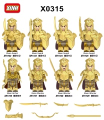 X0314  Medieval Military Lord Of The Rings Series Elven Warrior Guard Archer Action Minifigs Building Blocks Education  Kid Toys