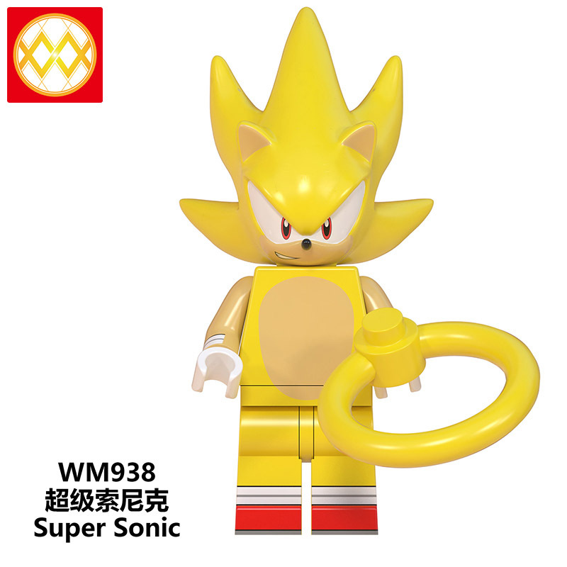 WM6086 Sonic The Hedgehog shadow knuckles minifigures juguetes mini toys building blocks sets Toys for kids
