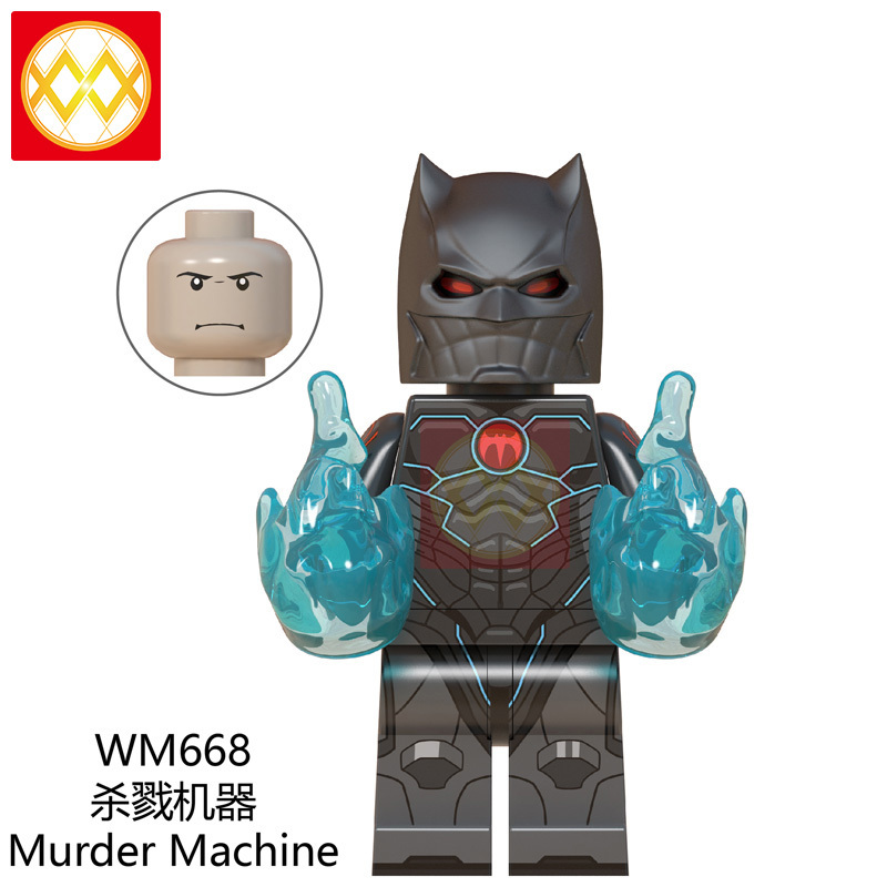 WM6057 DC Marvel superhero Bat man red death the merciless the drowned murder machine the bat who laughs mini figures juguetes mini toys building blocks sets Toys for kids